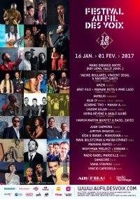 Festival Au Fil des Voix - 10 ans !. Du 16 janvier au 1er février 2017 à Paris10. Paris.  20H30
